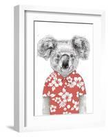 Summer Koala (Red)-Balazs Solti-Framed Art Print