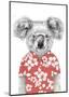 Summer Koala (Red)-Balazs Solti-Mounted Art Print