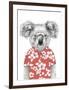 Summer Koala (Red)-Balazs Solti-Framed Art Print