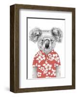 Summer Koala (Red)-Balazs Solti-Framed Art Print