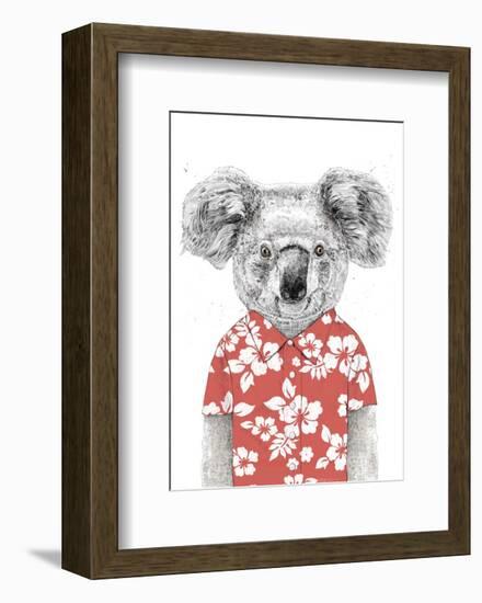 Summer Koala (Red)-Balazs Solti-Framed Art Print