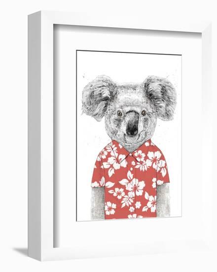 Summer Koala (Red)-Balazs Solti-Framed Art Print