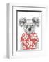 Summer Koala (Red)-Balazs Solti-Framed Art Print