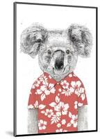 Summer Koala (Red)-Balazs Solti-Mounted Art Print