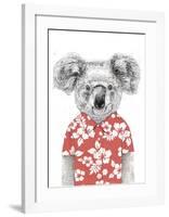 Summer Koala (Red)-Balazs Solti-Framed Art Print