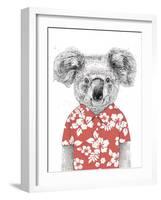 Summer Koala (Red)-Balazs Solti-Framed Art Print