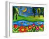 Summer Lake at Midnight-Wyanne-Framed Giclee Print
