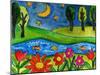 Summer Lake at Midnight-Wyanne-Mounted Giclee Print