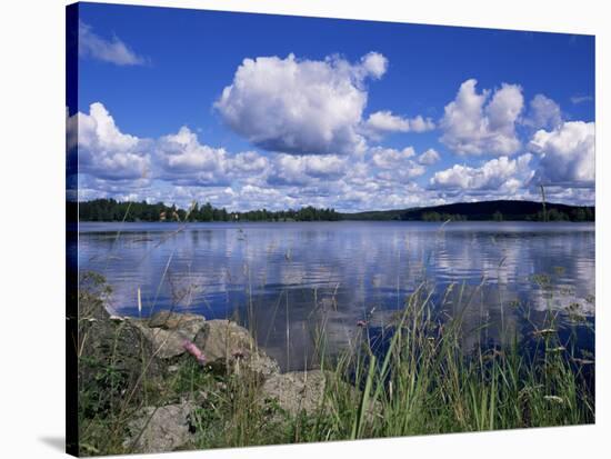 Summer, Lake at Ramen, North of Filipstad, Eastern Varmland, Sweden, Scandinavia-Richard Ashworth-Stretched Canvas