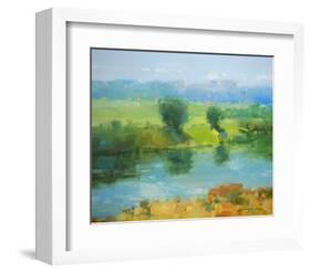 Summer Lake-Vahe Yeremyan-Framed Art Print