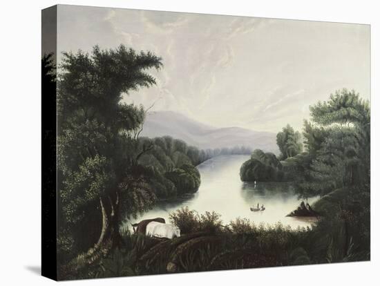 Summer Lake-Thomas Chambers-Stretched Canvas