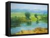 Summer Lake-Vahe Yeremyan-Framed Stretched Canvas