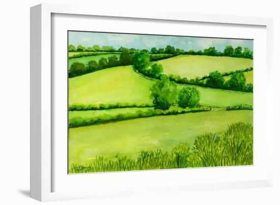 Summer Landscape, 2010-Joan Thewsey-Framed Giclee Print