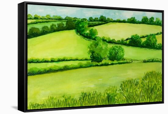 Summer Landscape, 2010-Joan Thewsey-Framed Stretched Canvas