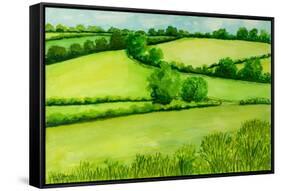 Summer Landscape, 2010-Joan Thewsey-Framed Stretched Canvas