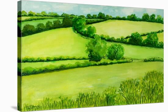 Summer Landscape, 2010-Joan Thewsey-Stretched Canvas