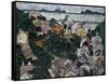 Summer Landscape; Sommerlandschaft, 1917-Egon Schiele-Framed Stretched Canvas