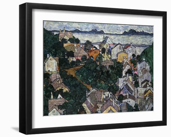 Summer Landscape; Sommerlandschaft, 1917-Egon Schiele-Framed Giclee Print