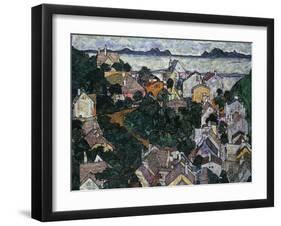 Summer Landscape; Sommerlandschaft, 1917-Egon Schiele-Framed Giclee Print