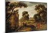 Summer Landscape (The Road to Emmaus) 1612-13-Esaias I van de Velde-Mounted Giclee Print
