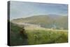 Summer landscape, Vaga, 1897-August Eiebakke-Stretched Canvas