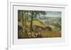 Summer Landscape with Corn Harvest-Lucas Valckenborgh-Framed Collectable Print