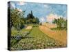 Summer landscape with cornfields. 1875-Alfred Sisley-Stretched Canvas