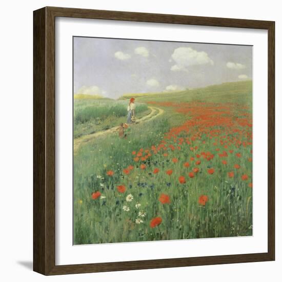 Summer Landscape with Poppy Field, 1902-Paul von Szinyei-Merse-Framed Giclee Print