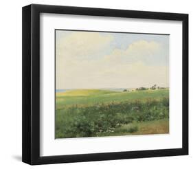 Summer Landscape with Rolling Fields-Carl Frederic Aagaard-Framed Premium Giclee Print