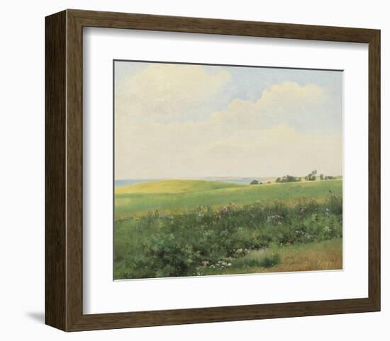 Summer Landscape with Rolling Fields-Carl Frederic Aagaard-Framed Premium Giclee Print