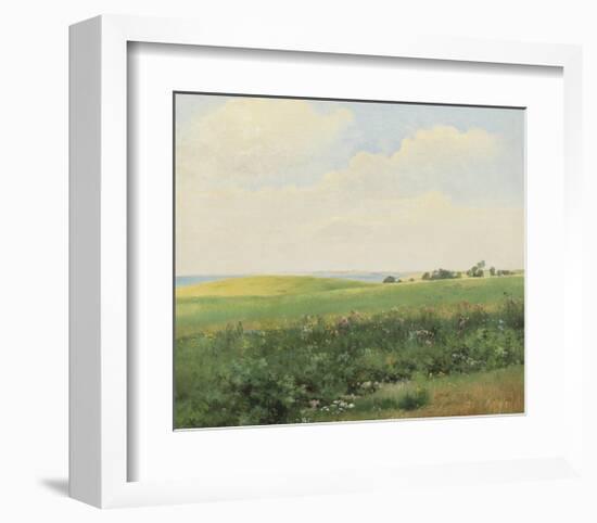 Summer Landscape with Rolling Fields-Carl Frederic Aagaard-Framed Premium Giclee Print