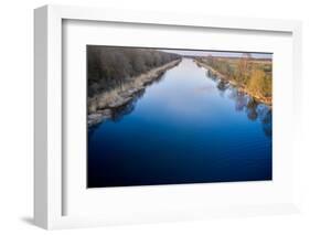 Summer Landscape with Small Lake in Forest.-OlegRi-Framed Photographic Print