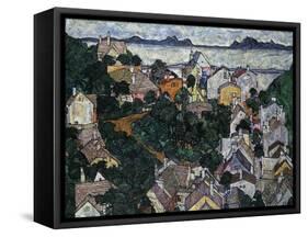 Summer Landscape-Egon Schiele-Framed Stretched Canvas