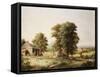 Summer Landscape-Jean Béraud-Framed Stretched Canvas