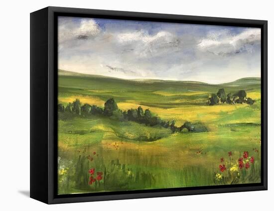 Summer landscape-Sarah Thompson-Engels-Framed Stretched Canvas