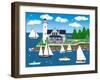 Summer Lighthouse-Mark Frost-Framed Giclee Print