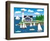 Summer Lighthouse-Mark Frost-Framed Premium Giclee Print