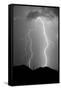 Summer Lightning BW-Douglas Taylor-Framed Stretched Canvas