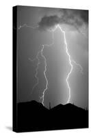 Summer Lightning BW-Douglas Taylor-Stretched Canvas