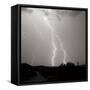 Summer Lightning II BW-Douglas Taylor-Framed Stretched Canvas