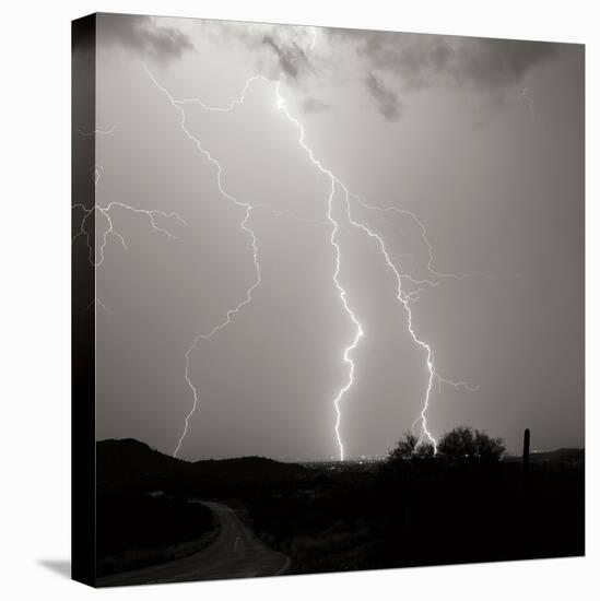 Summer Lightning II BW-Douglas Taylor-Stretched Canvas