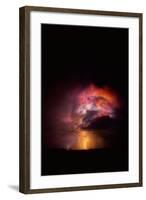 Summer Lightning Storm Near Tucson, Arizona-Keith Kent-Framed Premium Photographic Print