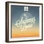 Summer Lovin Typography Background For Summer-Melindula-Framed Art Print