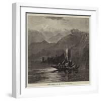 Summer Moonlight on the Lake of Orta-Harry John Johnson-Framed Giclee Print