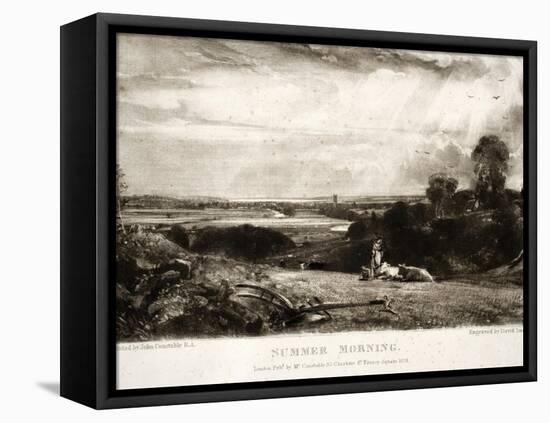 Summer Morning, from Various Subjects of Landscape Characteristic of English Scenery-John Constable-Framed Stretched Canvas