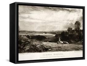 Summer Morning, from Various Subjects of Landscape Characteristic of English Scenery-John Constable-Framed Stretched Canvas