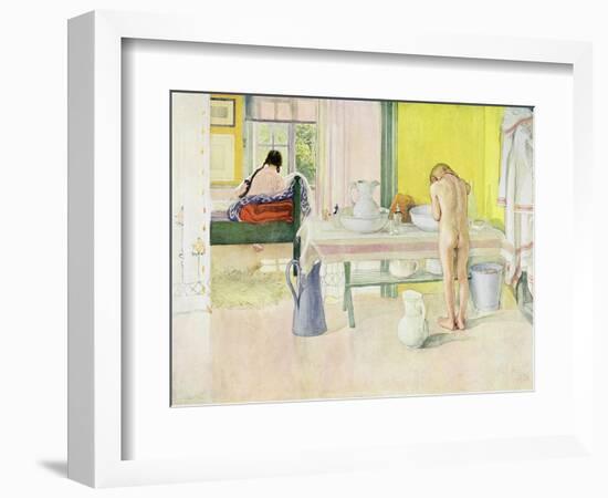 Summer Morning, Published in "Lasst Licht Hinin," ("Let in More Light") 1908-Carl Larsson-Framed Giclee Print