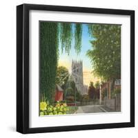 Summer Morning St Mary's Church Tickhill Yorkshire-Richard Harpum-Framed Art Print