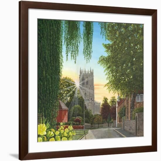 Summer Morning St Mary's Church Tickhill Yorkshire-Richard Harpum-Framed Art Print