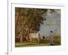 Summer Mornings, A Milk Maid and Cattle, 1919-Algernon Mayow Talmage-Framed Giclee Print